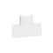 Dérivation en T à plat pour moulure DLPlus 40x20mm - blanc