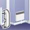 Embout pour plinthe DLPlus 80x20mm - blanc