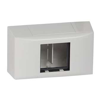 Cadre Mosaic 2 modules pour toutes moulures DLPlus - blanc|Legrand-LEG031611