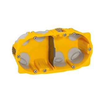 Boîte à encastrer Ecobatibox profondeur 40mm pour plaque de plâtre - 2 postes|Legrand-LEG090509