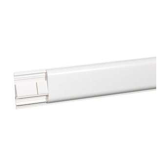 Plinthe DLPlus 120x20mm 2 compartiments 1 couvercle longueur 2m - blanc|Legrand-LEG030089