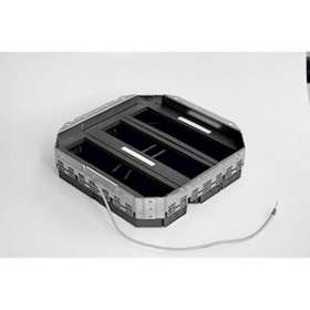 Boîte de sol Logix 24 modules haute résistance - Sortie de câble centrale - IP66|Planet wattohm-PLW28156