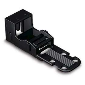 Adapt. fix pour bornes à 2 cond. Série 221 - 4 mm², noir|Wago contact-WAG221-512-000-004