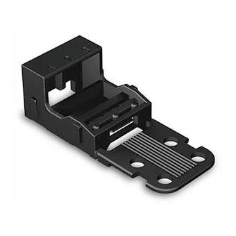 Adapt. fix pour bornes à 3 conducteurs Série 221 - 4 mm², noir|Wago contact-WAG221-503-000-004