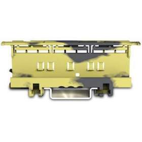 Adapt. fix Série 221 - 6 mm², gris foncé-jaune|Wago contact-WAG221-510-000-053