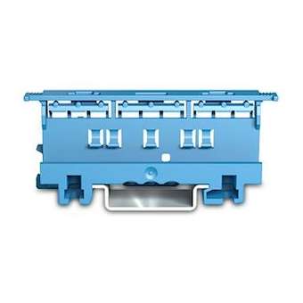 Adaptateur de fixation pour série 221 4mm² bleu|Wago contact-WAG221-500-000-006