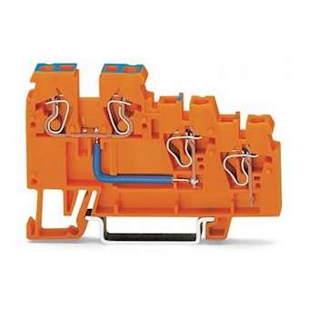 Borne alimentation pour capteur 3C / Orange|Wago contact-WAG270-564