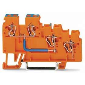 Borne alimentation pour capteur 3C / Orange|Wago contact-WAG270-564