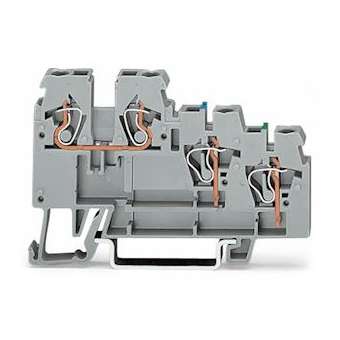 Borne pour actionneur à 3C / Gris / Commun -|Wago contact-WAG270-572