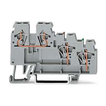 Borne pour actionneur à 3C / Gris / Commun +|Wago contact-WAG270-585