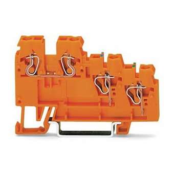 Borne alimentation pour actionneur 3C / Orange / Commun -|Wago contact-WAG270-577