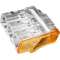 5000 Bornes de connexion SLIM 3 entrées pour fils rigides 0,5 à 2,5mm2 24A-450V
