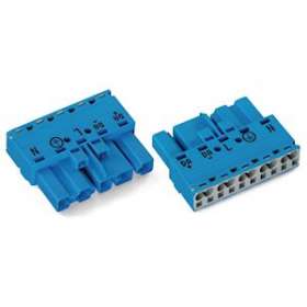 Connecteur mâle 5 pôles sans décharge de traction / Bleu|Wago contact-WAG770-1115
