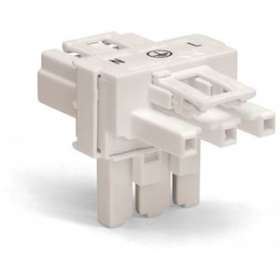 Distributeur en T Connecteurs 1 mâle / 2 femelles 3 pôles / Blanc|Wago contact-WAG770-656