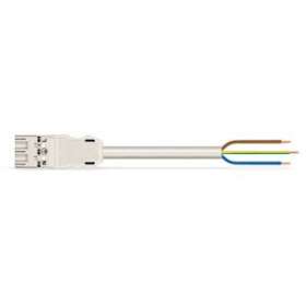 Cordon Mâle/- 3G 1,5 HO5VVF Blanc 5 m|Wago contact-WAG771-9993-206-502