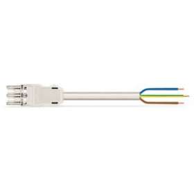 Cordon Femelle/- 3G 1,5 HO5VVF Blanc 1 m|Wago contact-WAG771-9993-106-102