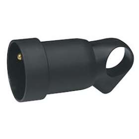 Prolongateur plastique 2P+T 16A à anneau avec étiquette avec Gencod - noir|Legrand-LEG050108