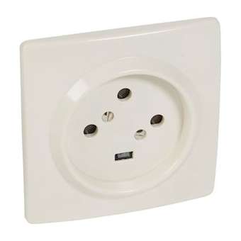 Socle 3P+T à vis avec éclips de protection dimensions 95x95mm|Legrand-LEG055455