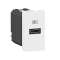 Chargeur USB Type-C Power Delivery Mosaic - 1 module blanc pour poste de travail|Legrand-LEG077690L