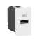 Chargeur USB Type-A Mosaic - 1 module blanc pour poste de travail|Legrand-LEG077650L