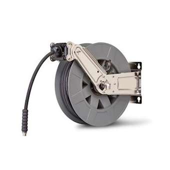 Enrouleur auto gamme YP9 FULL INOX - 15m TUYAU EN857 1SC D int. 10mm (3/8') -|Cable equipements-CQSY1538200YPFI904