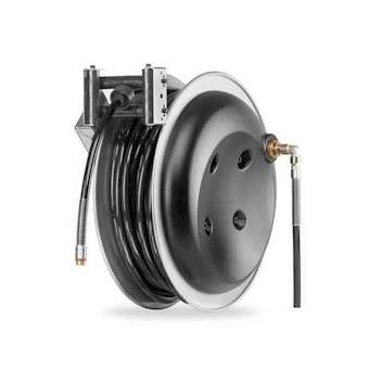 Enrouleur rappel auto. YS6 - 17m TUYAU PVC noir Dint.19mm (3/4') -|Cable equipements-CQSY173410YS601