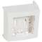 Cadre Appareillage saillie 1 poste pour moulure DLPlus épaisseur 16mm - blanc