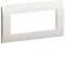 Systo plaque horizontale entraxe 71 5 modules Blanc|Hager-HAGWS412