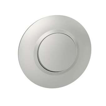 Interrupteur ou va-et-vient dooxie complet avec plaque déco - aluminium|Legrand-LEG095080