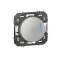Poussoir avec voyant lumineux marquage sonnette dooxie 6A 250V~ finition alu