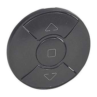 Enjoliveur Céliane pour commande de volets roulants pour hôtel - graphite|Legrand-LEG067953