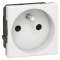 Prise 2P+T Mosaic avec bornes automatiques 2 modules - blanc antimicrobien|Legrand-LEG078701