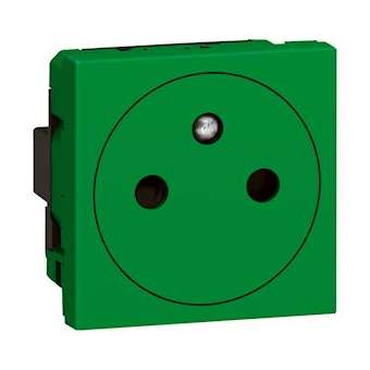 Prise de courant Surface Mosaic - 2P+T - 2 modules - vert antimicrobien|Legrand-LEG078704