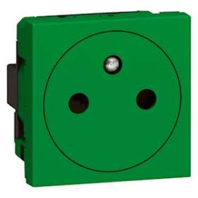 Prise de courant Surface Mosaic - 2P+T - 2 modules - vert antimicrobien|Legrand-LEG078704