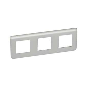 Plaque Mosaic 3x2 modules horizontal - alu|Legrand-LEG079306