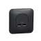 Ovalis - Double chargeur usb 2.1 A - Avec plaque de finition -Anthracite|Schneider Electric-SCHS460407