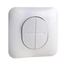Ovalis - double va et vient - 10AX - avec griffes avec plaque|Schneider Electric-SCHS265214