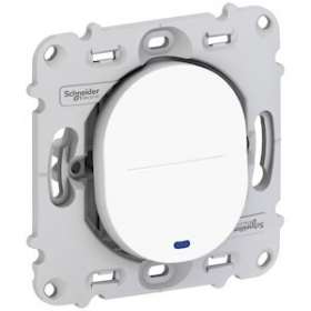 Ovalis - interrupteur va et vient - 10AX - lumineux - sans plaque Blanc|Schneider Electric-SCHS261263