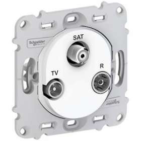 Ovalis - prise TV/R/SAT - sans plaque de finition Blanc|Schneider Electric-SCHS261461