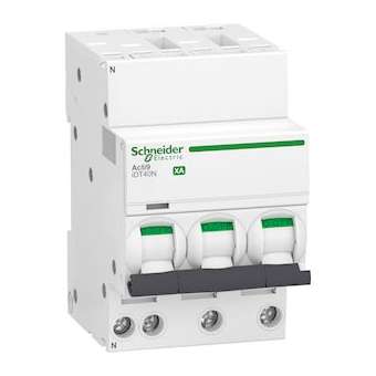Acti9 iDT40N XA - disjoncteur modulaire - auto/vis 3P+N C 25A 6000A/10kA|Schneider Electric-SCHA9PA4725