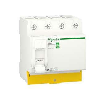 RESI9 - interrupteur différentiel - 4P - 63A - 30mA - type Fsi - peignable|Schneider Electric-SCHR9PRF463