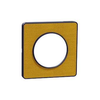 Odace Touch - Plaque de finition Kvadrat 1 poste - Ocre/Cob|Schneider Electric-SCHS550802KY