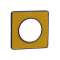Odace Touch - Plaque de finition Kvadrat 1 poste - Ocre/Cob