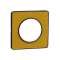 Odace Touch - Plaque de finition Kvadrat 1 poste - Ocre/Anth