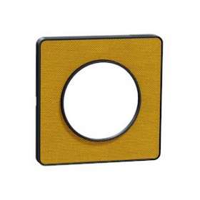 Odace Touch - Plaque de finition Kvadrat 1 poste - Ocre/Anth|Schneider Electric-SCHS540802KY