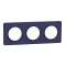 Odace Touch, plaque Cobalt 3 postes horiz. ou vert. entraxe 71mm