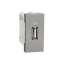 Unica - chargeur USB - sortie: 5Vcc - 1A - 1 module - Alu - mécanisme seul|Schneider Electric-SCHNU342830