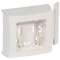 Cadre Appareillage saillie 1 poste pour moulure DLPlus épaisseur 12,5mm - blanc