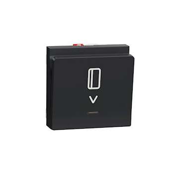 Unica - commande à carte NO/NF - 10A - 2 modules - Anthracite - mécanisme seul|Schneider Electric-SCHNU328354