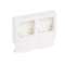 Cadre saillie 2 postes pour pose le long moulures DLP hauteur 16mm
